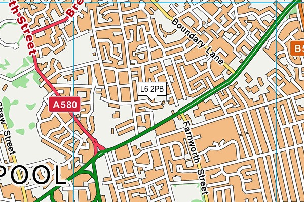 L6 2PB map - OS VectorMap District (Ordnance Survey) L6 2PB map - OS VectorMap District (Ordnance Survey)