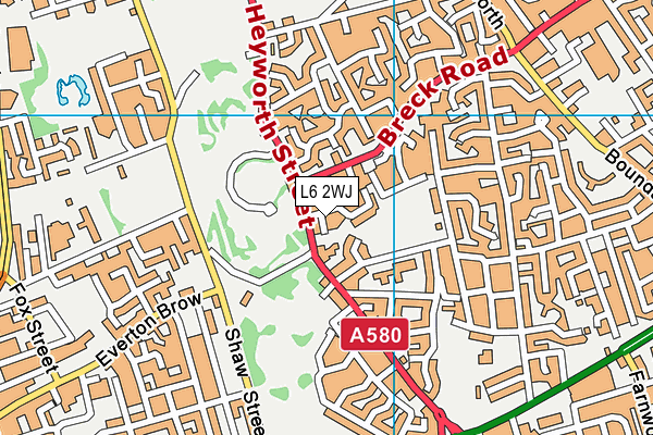 L6 2WJ map - OS VectorMap District (Ordnance Survey) L6 2WJ map - OS VectorMap District (Ordnance Survey)