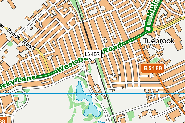 L6 4BR map - OS VectorMap District (Ordnance Survey) L6 4BR map - OS VectorMap District (Ordnance Survey)