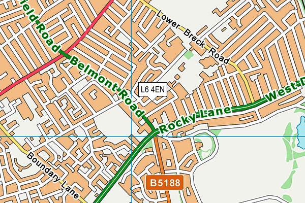 L6 4EN map - OS VectorMap District (Ordnance Survey) L6 4EN map - OS VectorMap District (Ordnance Survey)