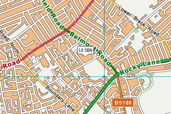 L6 5BN map - OS VectorMap District (Ordnance Survey) L6 5BN map - OS VectorMap District (Ordnance Survey)