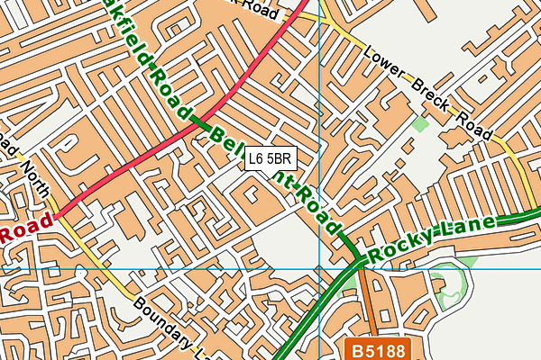L6 5BR map - OS VectorMap District (Ordnance Survey) L6 5BR map - OS VectorMap District (Ordnance Survey)