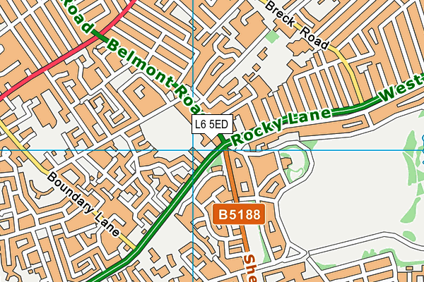 L6 5ED map - OS VectorMap District (Ordnance Survey) L6 5ED map - OS VectorMap District (Ordnance Survey)