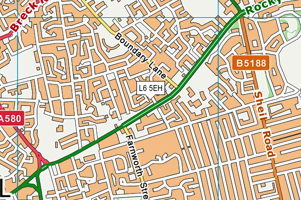 L6 5EH map - OS VectorMap District (Ordnance Survey) L6 5EH map - OS VectorMap District (Ordnance Survey)