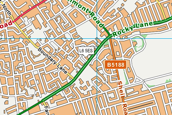 L6 5ES map - OS VectorMap District (Ordnance Survey) L6 5ES map - OS VectorMap District (Ordnance Survey)