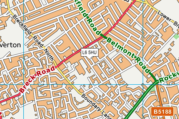 L6 5HU map - OS VectorMap District (Ordnance Survey) L6 5HU map - OS VectorMap District (Ordnance Survey)