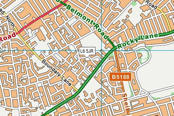L6 5JR map - OS VectorMap District (Ordnance Survey) L6 5JR map - OS VectorMap District (Ordnance Survey)