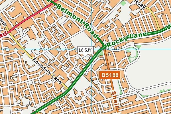 L6 5JY map - OS VectorMap District (Ordnance Survey) L6 5JY map - OS VectorMap District (Ordnance Survey)