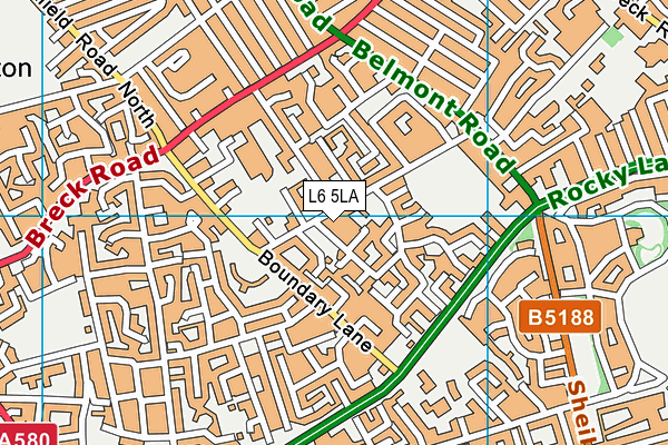 L6 5LA map - OS VectorMap District (Ordnance Survey) L6 5LA map - OS VectorMap District (Ordnance Survey)