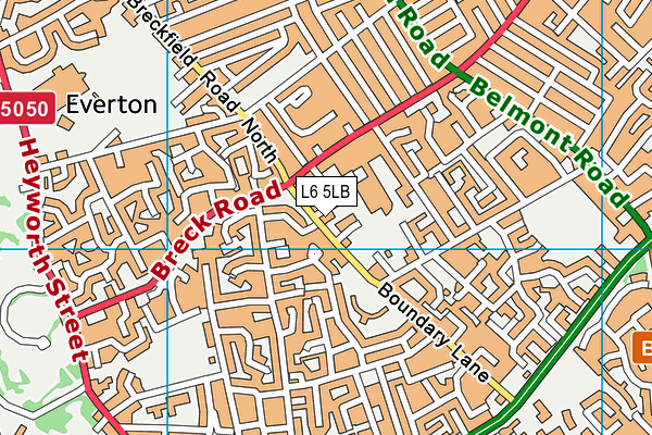 L6 5LB map - OS VectorMap District (Ordnance Survey) L6 5LB map - OS VectorMap District (Ordnance Survey)