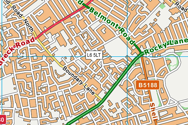 L6 5LT map - OS VectorMap District (Ordnance Survey) L6 5LT map - OS VectorMap District (Ordnance Survey)