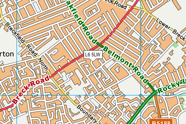 L6 5LW map - OS VectorMap District (Ordnance Survey) L6 5LW map - OS VectorMap District (Ordnance Survey)