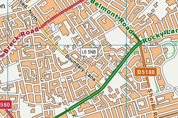 L6 5NB map - OS VectorMap District (Ordnance Survey) L6 5NB map - OS VectorMap District (Ordnance Survey)