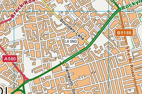 L6 5NG map - OS VectorMap District (Ordnance Survey) L6 5NG map - OS VectorMap District (Ordnance Survey)