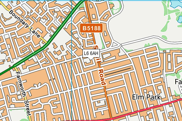 L6 6AH map - OS VectorMap District (Ordnance Survey) L6 6AH map - OS VectorMap District (Ordnance Survey)