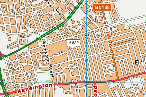 L6 6AP map - OS VectorMap District (Ordnance Survey) L6 6AP map - OS VectorMap District (Ordnance Survey)