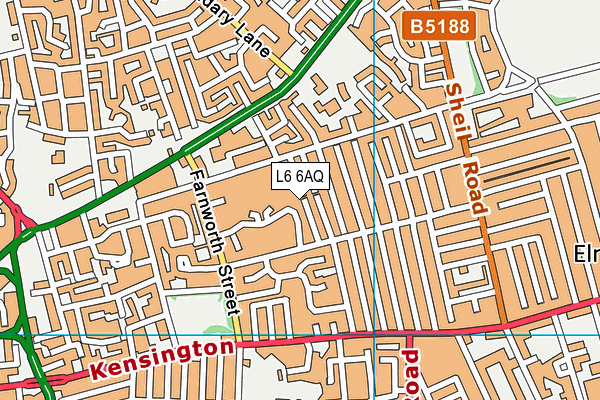 L6 6AQ map - OS VectorMap District (Ordnance Survey) L6 6AQ map - OS VectorMap District (Ordnance Survey)
