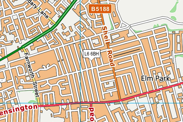 L6 6BH map - OS VectorMap District (Ordnance Survey) L6 6BH map - OS VectorMap District (Ordnance Survey)