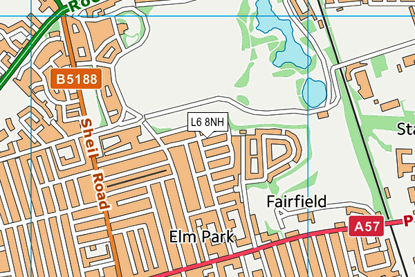 L6 8NH map - OS VectorMap District (Ordnance Survey) L6 8NH map - OS VectorMap District (Ordnance Survey)