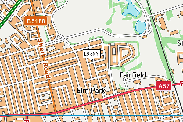 L6 8NY map - OS VectorMap District (Ordnance Survey) L6 8NY map - OS VectorMap District (Ordnance Survey)