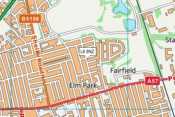 L6 8NZ map - OS VectorMap District (Ordnance Survey) L6 8NZ map - OS VectorMap District (Ordnance Survey)