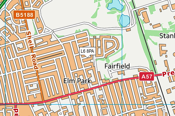L6 8PA map - OS VectorMap District (Ordnance Survey) L6 8PA map - OS VectorMap District (Ordnance Survey)