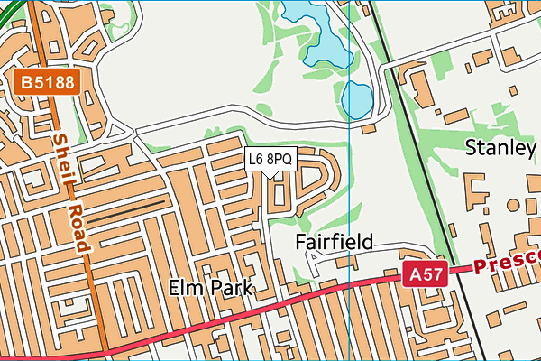 L6 8PQ map - OS VectorMap District (Ordnance Survey) L6 8PQ map - OS VectorMap District (Ordnance Survey)
