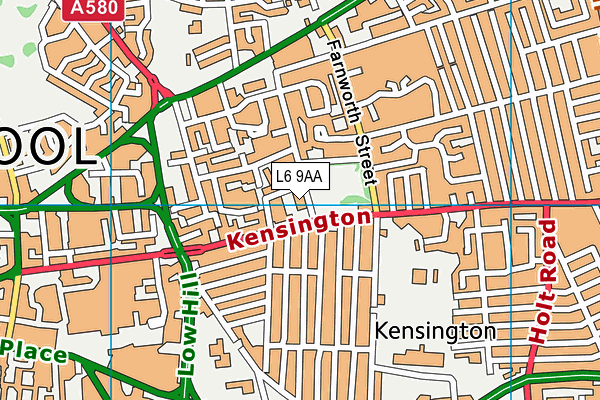 L6 9AA map - OS VectorMap District (Ordnance Survey) L6 9AA map - OS VectorMap District (Ordnance Survey)
