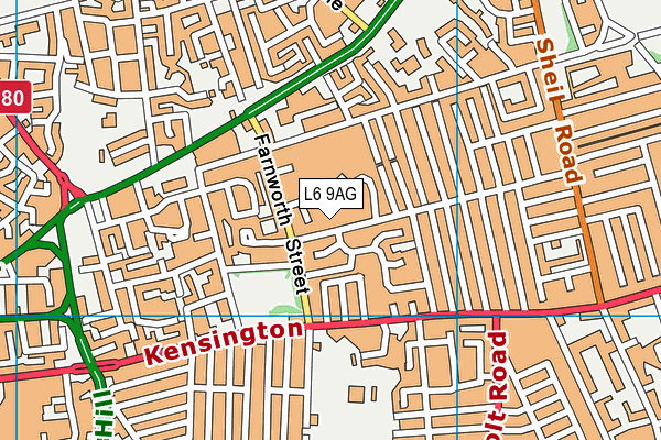 L6 9AG map - OS VectorMap District (Ordnance Survey) L6 9AG map - OS VectorMap District (Ordnance Survey)