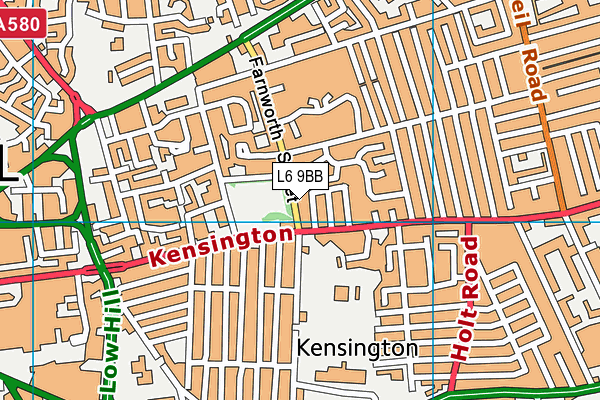 L6 9BB map - OS VectorMap District (Ordnance Survey) L6 9BB map - OS VectorMap District (Ordnance Survey)