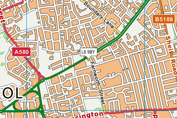 L6 9BY map - OS VectorMap District (Ordnance Survey) L6 9BY map - OS VectorMap District (Ordnance Survey)