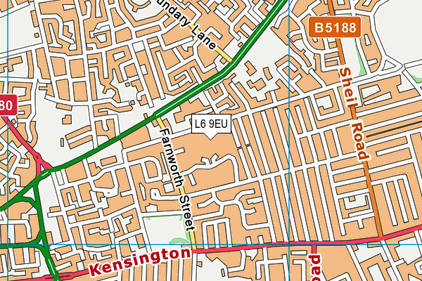L6 9EU map - OS VectorMap District (Ordnance Survey) L6 9EU map - OS VectorMap District (Ordnance Survey)