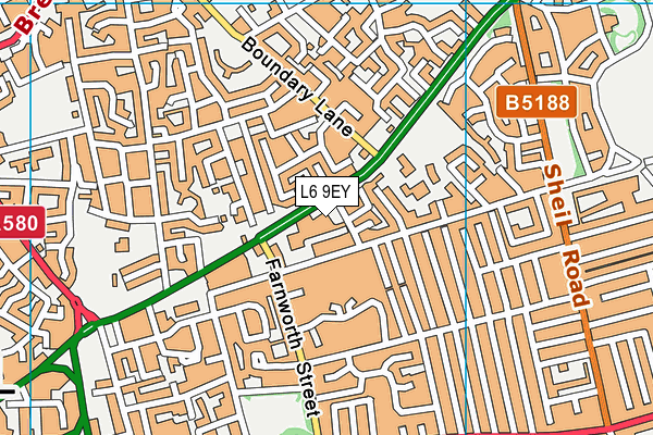 L6 9EY map - OS VectorMap District (Ordnance Survey) L6 9EY map - OS VectorMap District (Ordnance Survey)
