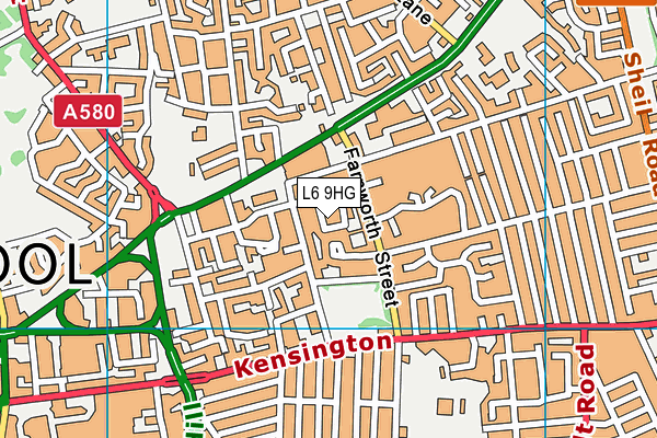 L6 9HG map - OS VectorMap District (Ordnance Survey) L6 9HG map - OS VectorMap District (Ordnance Survey)