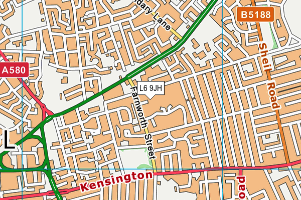 L6 9JH map - OS VectorMap District (Ordnance Survey) L6 9JH map - OS VectorMap District (Ordnance Survey)