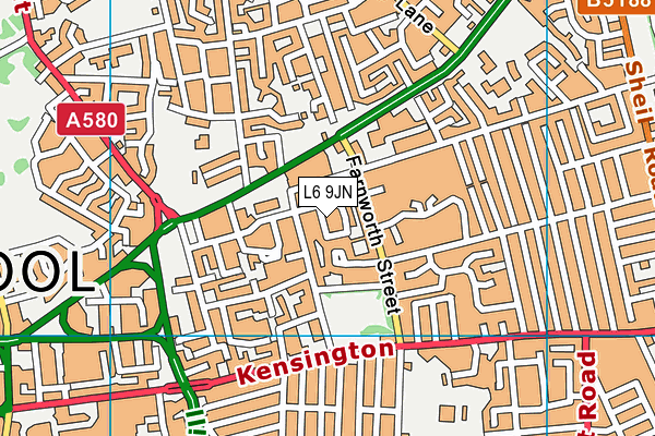 L6 9JN map - OS VectorMap District (Ordnance Survey) L6 9JN map - OS VectorMap District (Ordnance Survey)