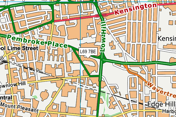 L69 7BE map - OS VectorMap District (Ordnance Survey) L69 7BE map - OS VectorMap District (Ordnance Survey)