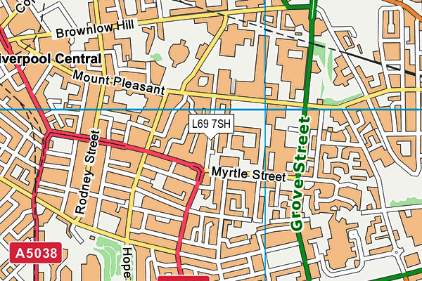 L69 7SH map - OS VectorMap District (Ordnance Survey) L69 7SH map - OS VectorMap District (Ordnance Survey)