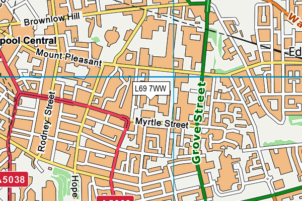 L69 7WW map - OS VectorMap District (Ordnance Survey) L69 7WW map - OS VectorMap District (Ordnance Survey)
