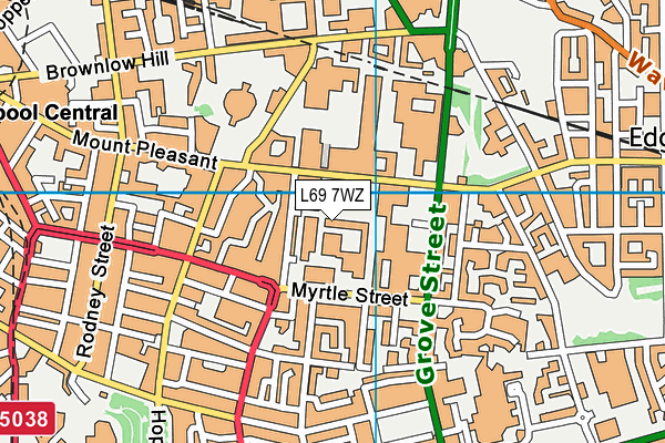 L69 7WZ map - OS VectorMap District (Ordnance Survey) L69 7WZ map - OS VectorMap District (Ordnance Survey)