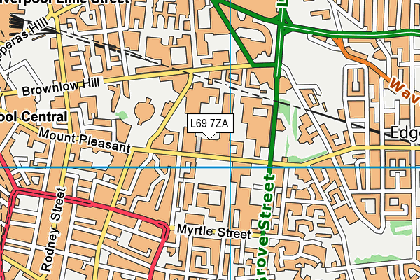 L69 7ZA map - OS VectorMap District (Ordnance Survey)