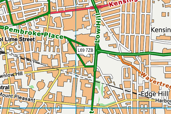 L69 7ZB map - OS VectorMap District (Ordnance Survey) L69 7ZB map - OS VectorMap District (Ordnance Survey)