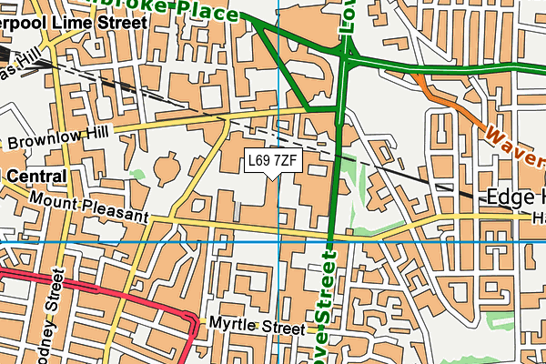 L69 7ZF map - OS VectorMap District (Ordnance Survey) L69 7ZF map - OS VectorMap District (Ordnance Survey)