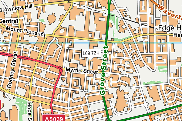 L69 7ZH map - OS VectorMap District (Ordnance Survey) L69 7ZH map - OS VectorMap District (Ordnance Survey)