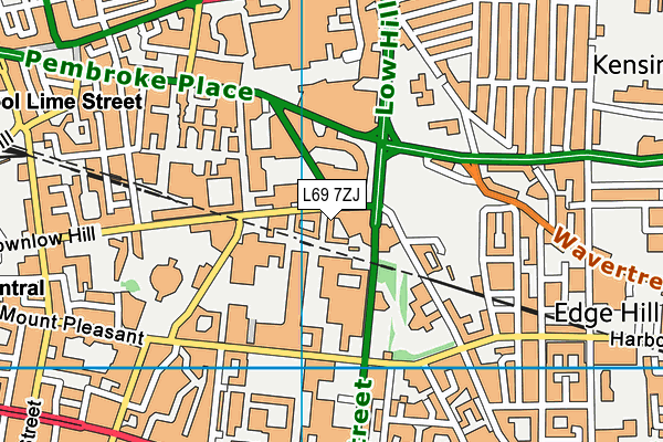 L69 7ZJ map - OS VectorMap District (Ordnance Survey) L69 7ZJ map - OS VectorMap District (Ordnance Survey)