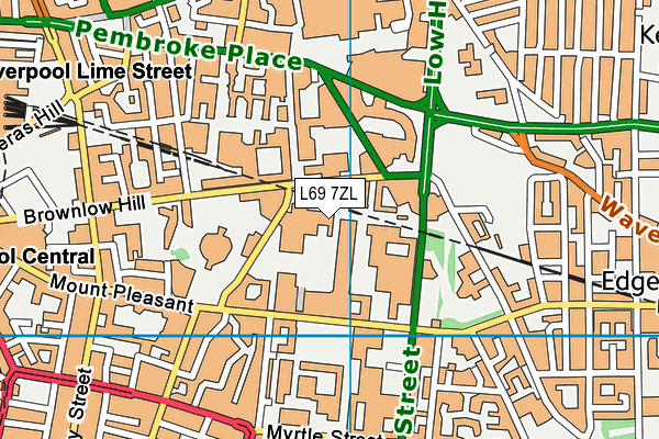 L69 7ZL map - OS VectorMap District (Ordnance Survey) L69 7ZL map - OS VectorMap District (Ordnance Survey)