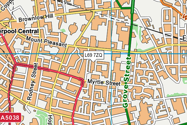 L69 7ZQ map - OS VectorMap District (Ordnance Survey) L69 7ZQ map - OS VectorMap District (Ordnance Survey)