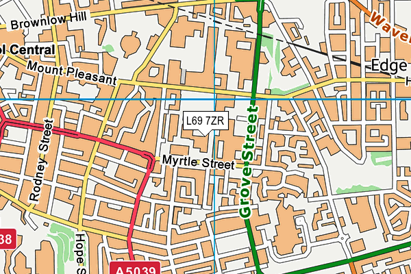 L69 7ZR map - OS VectorMap District (Ordnance Survey) L69 7ZR map - OS VectorMap District (Ordnance Survey)