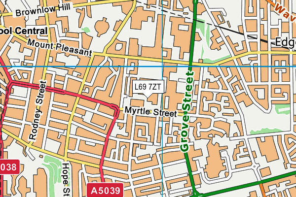 L69 7ZT map - OS VectorMap District (Ordnance Survey) L69 7ZT map - OS VectorMap District (Ordnance Survey)