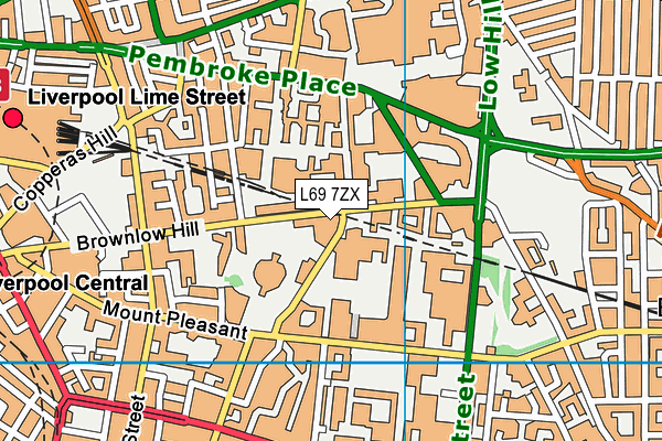 L69 7ZX map - OS VectorMap District (Ordnance Survey) L69 7ZX map - OS VectorMap District (Ordnance Survey)